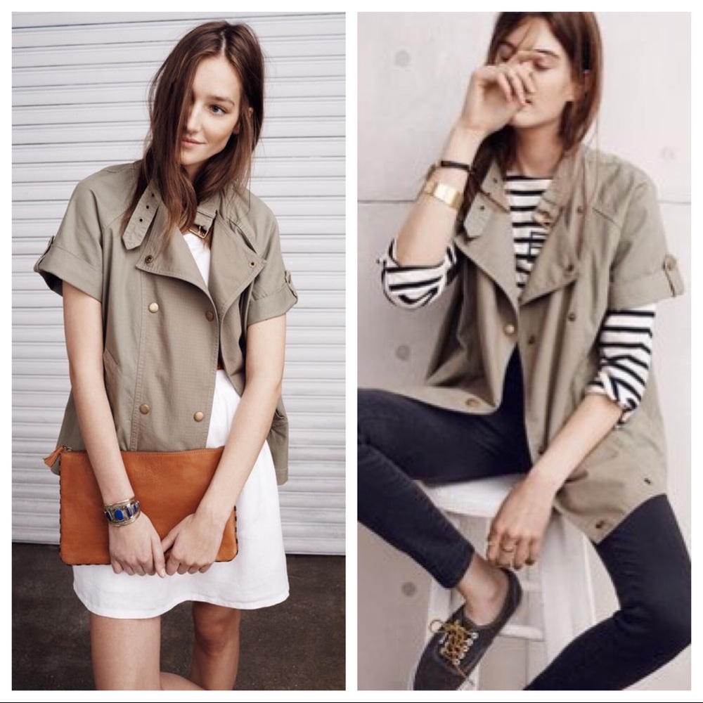 Madewell Sahara Short-Sleeve Jacket - XS